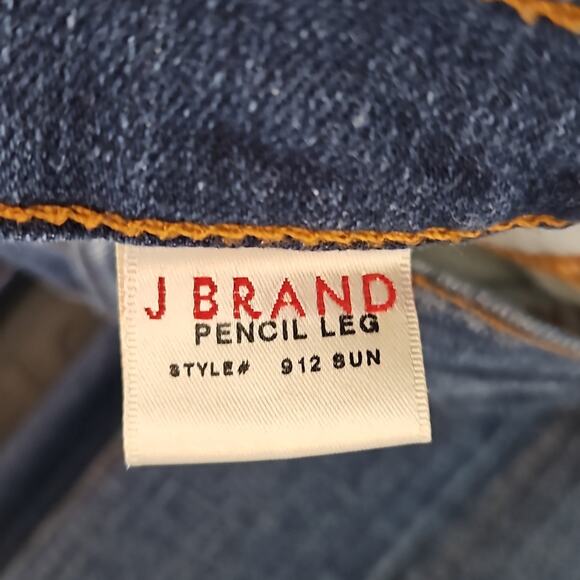 J Brand 912 Sun Pencil Leg Low Rise Blue Denim Jeans | Women's 27 - Picture 10 of 15